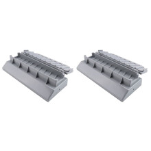 2X Large Kebab Maker Press, Gray Plastic Kabab, Manual Kabob Mould, Kabob Maker Barbecue Skewers