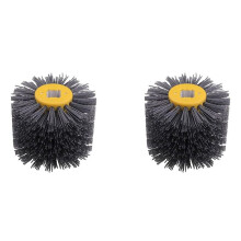 2X Abrasive Wire Drawing Wheel P180 Antique Grain Wood Open Paint Wood Grain Drawing Wheel Drum Polishing Brush