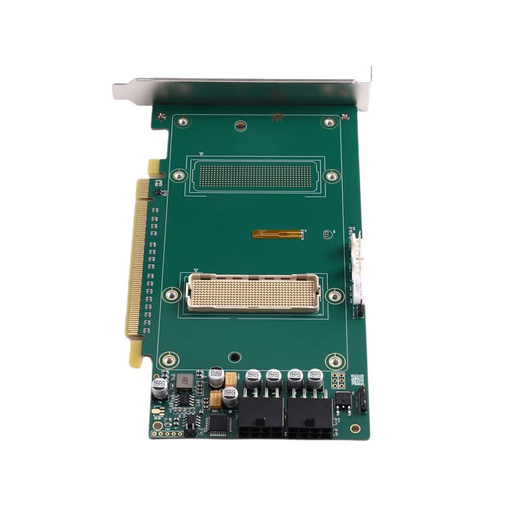 New Sxm2 To Pci-E X16 Adapter Board Expansion Card Card Gpu Adapter Card For P100 V100 Green 6031940106785
