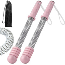 2PCS Adjustable Weighted Ropeless Battle Ropes,Cordless Battle Rope for HIIT & Cardio Full-Body Workout Tool