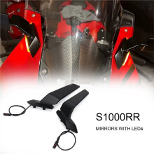 Stealth Mirrors for S1000RR S 1000 RR M 2019-2024 Motorcycle Rear Side Rearview Mirrors with LED Turn Signal