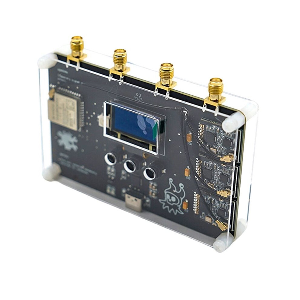 New Rf Clown V2.0 Esp32 Wireless Security Tester Kit, 3 Nrf24l01 Ble Analyzer, Pentesting Tool With Oled Black 4712370289966