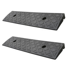 2PCS Plastic Kerb Ramp Non-Slip Threshold Ramp 30mm Height for Cars Going Uphill Plastic Roadside Slope Accessories