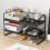 Elegant Wooden Desk Shelf Organizer - Versatile Desktop Bookshelf and Storage Solution White 3