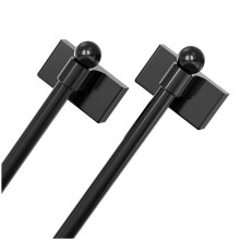 2er-Pack Magnetische Gardinenstange für Metalltüren, Verstellbar Von 40,6 Bis 71,1 cm, 1,27 cm Durchmesser