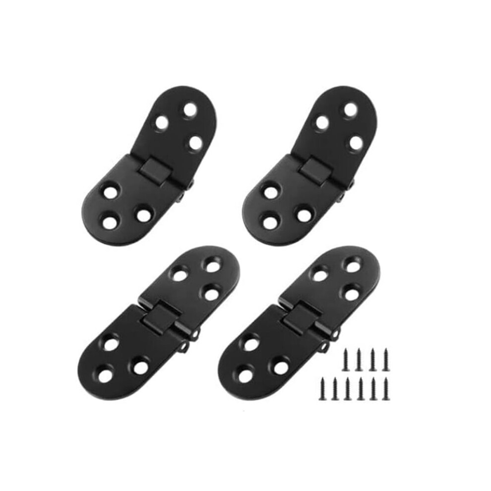 4Pcs Butler Tray Heavy Duty Folding Flip Top Hinge 180 Degree Round Hinge For Folding Tables Sewing Machine Table 6032982496667