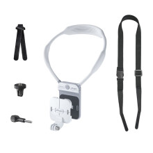 AMAGISN Onzichtbare Magnetische Nekhouder Antislip Anti-Trilling Horizontaal Verticaal voor voor voor Actiecamera Wit