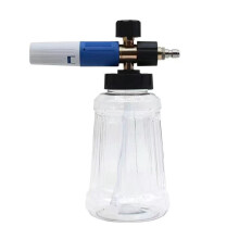 Lancia Schiuma In Lega A Sgancio Rapido da 1/4" con Capacità di 1 Litro, Spruzzatore di Schiuma Regolabile per Auto Professionali