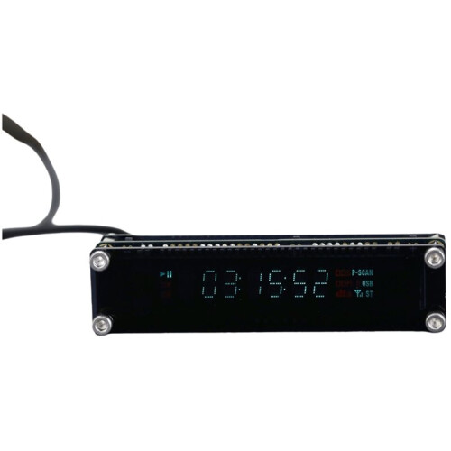 VFD Clock Vacuum Fluorescent Display Reverse Display Fluorescent Automatic Calibration DIY Gift Type-C Power Supply