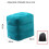 Airplane, High-Speed Rail, and Inflatable Foot Mats, Three-Layer Adjustable Stool Cushions Navy 6
