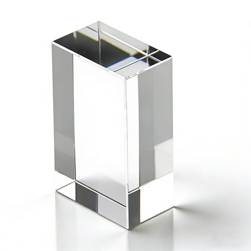 10x7x3cm Blank K9 Crystal Block  for 3D Laser Engraving Rectangular Columnar Crystal
