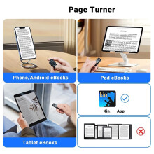 Remote Scrolling Ring for Tiktok,Page Turner, Camera Shutter Remote for Android for IOS Tablet