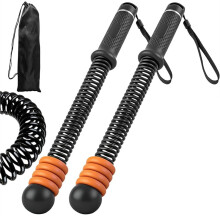 Lot de 2 Cordes de Combat Lestées et Réglables, Idéales pour le pour HIIT et le Cardio, pour un Entraînement Complet Du Corps (Noir)