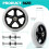 2Pcs 6 Inch Solid Wheelchair Replacement Wheels Rubber Material for Walkers, Rollators, Wheelchairs Accessories 7