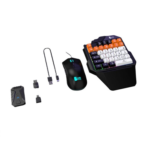 GAMWING Adaptador Conversor de Teclado e Mouse para  5 P5 com Display LED + Teclado e Mouse