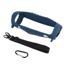 Custodia In Silicone per Altoparlante Wireless per Charge 6, Custodia da Viaggio per Esterni con Cinturino e Moschettone B