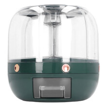 Rice Dispenser, Multipurpose Food Grain Storage Container 3.5kg Capacity-360 Degree Rotation,Proof and Waterproof(Green)