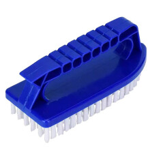 Handheld Swimming Pool Step Corner Brush with Non-Slip Handle Pool Scrub Brush for Pool Spa Bathroom Hot Tub Kitchen
