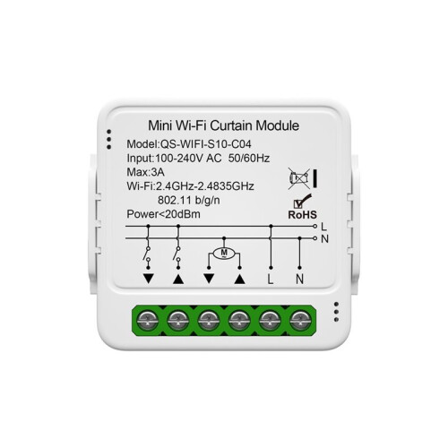 5A for Tuya WiFi ZigBee  Curtain  Module Blinds Roller Shutter Electric Motor Voice Control Timing Supports