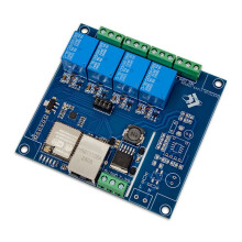ESP32 Modbus TCP 4 Channel Relay Module 100 Mbps Wired Ethernet Port Wi-Fi 7-24V Power Supply