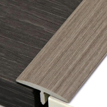Gray Self Adhesive Floor Transition Strip, PVC TShaped Threshold Ramp for Laminate and Tile, Easy CuttoFit