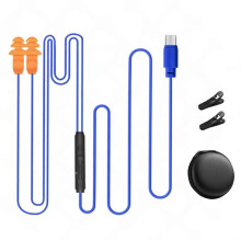 Work Earbuds with Carry Bag,Type C Wired Headphone with in- Control and Mic,Noise Reduction Earphone for Work Safety