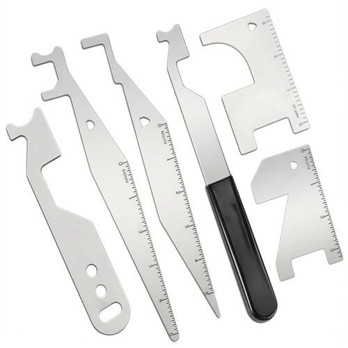 Firefighter Multipurpose Leverage Tool Set, Spring Steel Pry Tools, Emergency Rescue Equipment for First Responders 6PCS