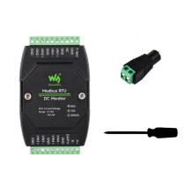 Waveshare Industrial 4-CH Monitor Module Modbus RTU 16-Bit High-Precision Data Acquisition Current/Voltage/Power Data Monitor