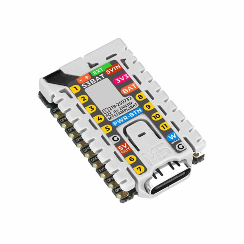 M5StampS3 BAT Module with Battery Connector ESP32-S3 Stamp-S3Bat Embedded Core Module with Integrated Power Management
