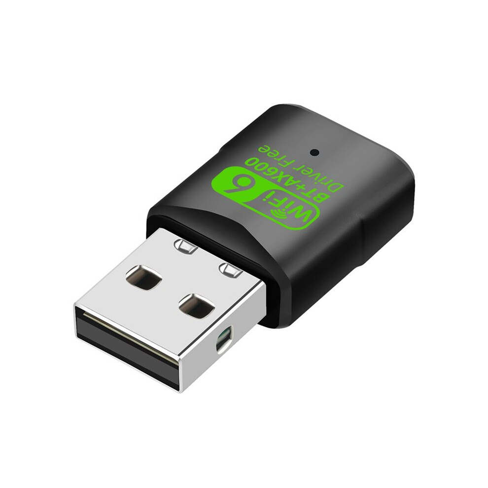 Wifi6 Usb Wifi 5.4 Adapter 600Mbps 2 In 1 Dual Band 2.4G/5Ghz Wi-Fi Dongle Wireless Network Card Receiver Black 6032252285557