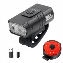 Bicycle Headlight LED Bike Front Light Type-C Rechargeable Bike Lamp Ultralight Handlebar Lights