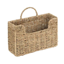 Handwoven Wall Magazine Holder -Hanging Organizer for Mail, Newspapers & Magazines, Books & Files- Decorative Boho