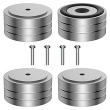 High-End HiFi Aluminum Speaker Feet, Shock Base Pad Spikes,Shockproof Stand Pad for HiFi Devices Amplifier Turntable