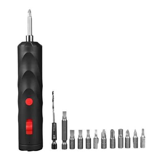 Electric Screwdriver Battery Rechargeable Cordless Screwdriver Powerful Impact Wireless Screwdriver Drill Set