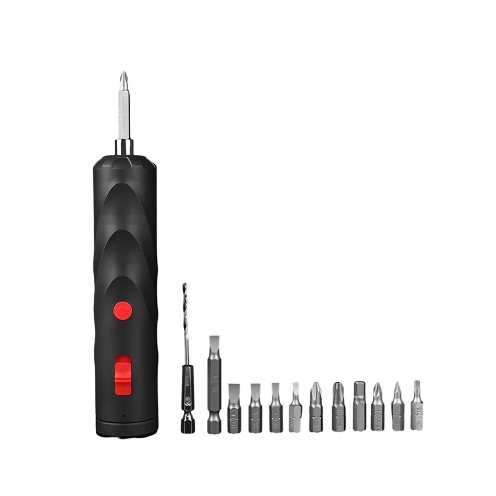 Electric Screwdriver Battery Rechargeable Cordless Screwdriver Powerful Impact Wireless Screwdriver Drill Set 4712177017755