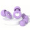 Silicone Earplugs for Sleeping, Noise Cancelling Reusable Ear Plugs, Violet 4