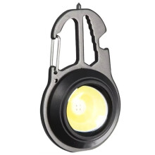 Lanterna Portátil de Chaveiro com Luz COB Multifuncional, Lanterna de Trabalho LED, Pequena e Portátil para Camping e Atividades Ao Ar Livre.