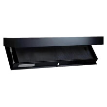 Wooden Concealed Floating Shelf with Secret Compartment Storage Rack Wall-Mounted Hidden Shelves Black