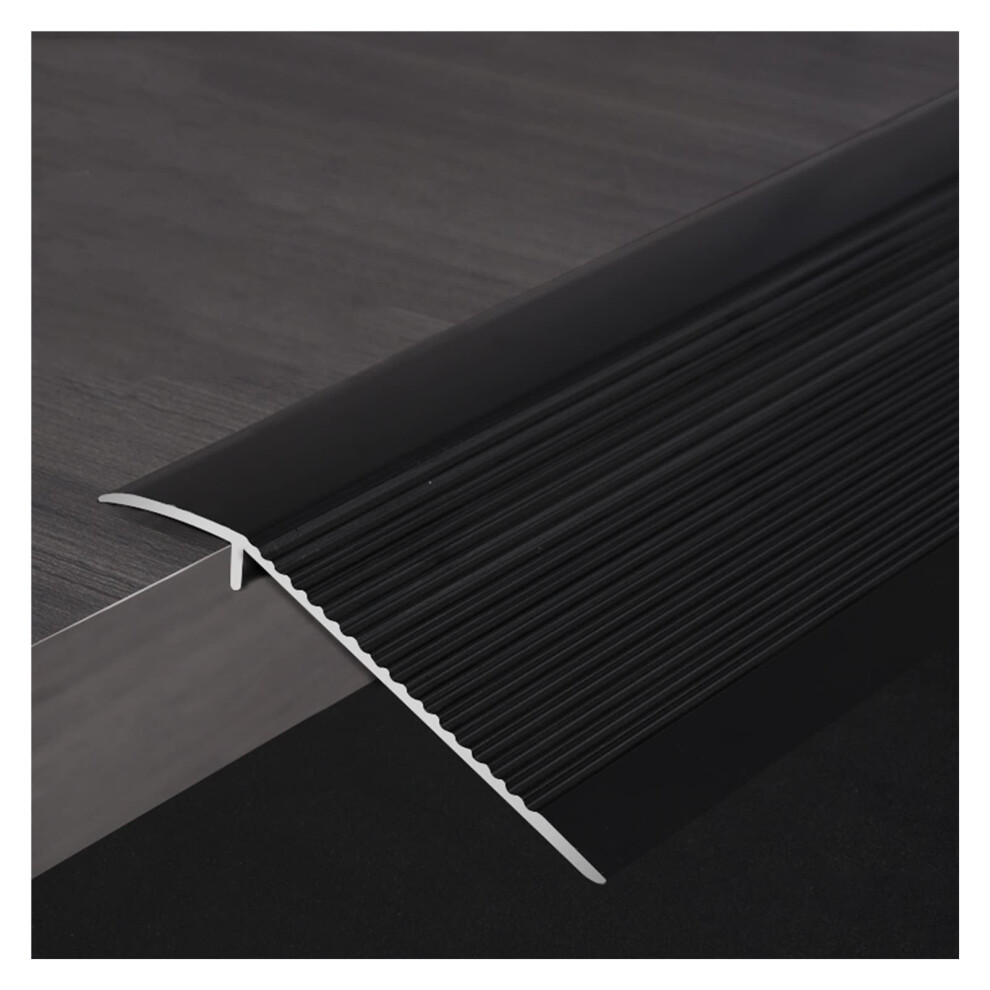 Extra Wide Aluminum Floor Transition Strip 10Cm, Smooth Antislip Door Threshold Reducer For Uneven Floors 9351714437844