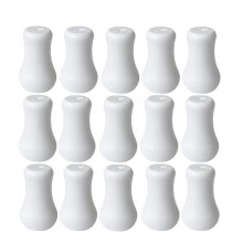 20 Peças de Puxadores de Cordão para Persiana Brancos, 3,2 cm X 1,9 cm, com Borlas de Madeira para Persianas.