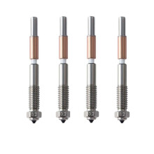 4Pcs Bimetal Nozzle 0.2mm for QIDI Q2 Q2c Bimetal Nozzle Ceramic Insulation Integrated 3D Printer Parts