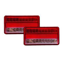 2 Stück 20-LED-Anhänger-Rücklichtset für LKW und Transporter mit Nachtfahrlicht-, Blink- und Bremslichtfunktion