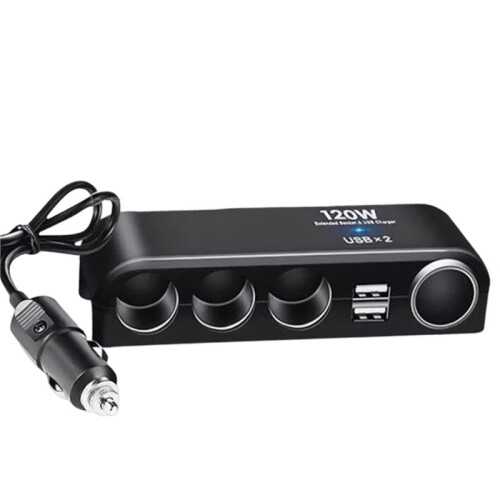 Dual USB 4  Universal Auto Car Cigarette Lighter Socket Multi Splitter Charger Plug Adapter Phone Quick Charger 1