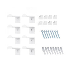 8pcs Adhesive Hat Rack Display Hooks for Wall Door Baseball Cap Holder Closet Storage Organizer Cap Hanger White