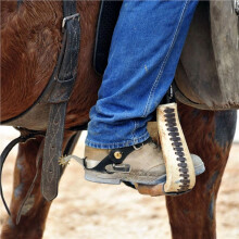 Lot de 2 Éperons pour Bottes de Cowboy Homme avec 2 Ceintures en Cuir et Sangles de Fixation, Éperons Western Anglais