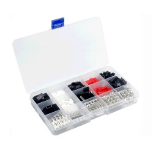 Kit di Connettori Maschio e Femmina da 140 Pezzi (2/3 Pin) per Cavi Jumper e Spine Maschio e Femmina JR, JST, SYP e Futaba.