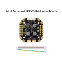 8CH 12S V2 PDB Power Distribution Board Supports Real- Monitor ESC for X8 X4 and XCLASS Models for FPV Drone