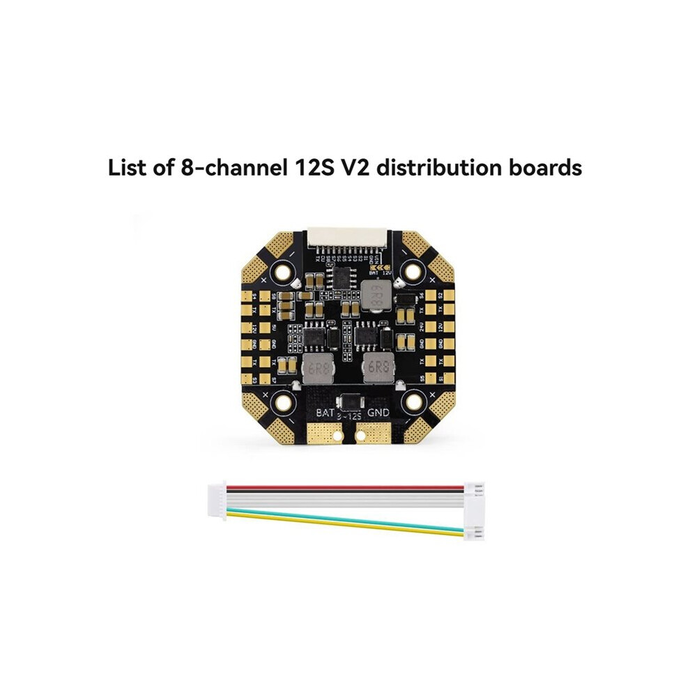 Photos - Other for Computer 8CH 12S V2 PDB Power Distribution Board Supports Real- Monitor ESC for X8 X4 and XCLASS Models for FPV Drone