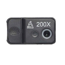 Objectif de Microscope pour Téléphone Portable 200x, Lampe LED/UV Intégrée, Filtre CPL, avec Clip Universel pour Téléphone Portable.