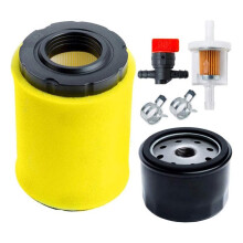 Filtre à Air avec Kit D'Entretien pour Tondeuses pour  D100, D110, D125 et D130 (Références: 591334, 492932 et 696854), Filtre à Huile.